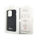 Etui Guess Disco Metal Script na iPhone 14 Pro Max - czarne Guess