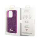 Etui Guess Disco Metal Script na iPhone 14 Pro Max - fuksjowe Guess