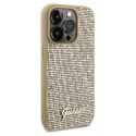 Etui Guess Disco Metal Script na iPhone 14 Pro Max - złote Guess