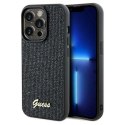 Etui Guess Disco Metal Script na iPhone 14 Pro - czarne Guess