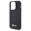 Etui Guess Disco Metal Script na iPhone 14 Pro - czarne Guess