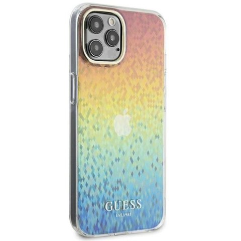 Etui Guess IML Faceted Mirror Disco Iridescent na iPhone 12/12 Pro - wielokolorowe Guess