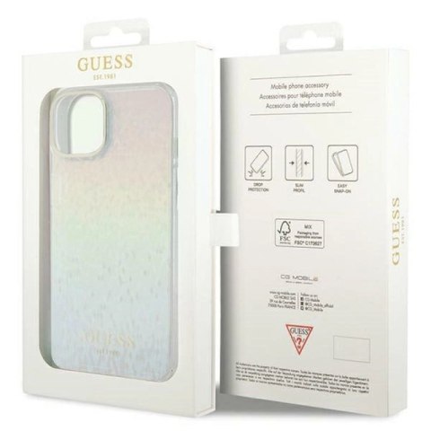 Etui Guess IML Faceted Mirror Disco Iridescent na iPhone 12/12 Pro - wielokolorowe Guess