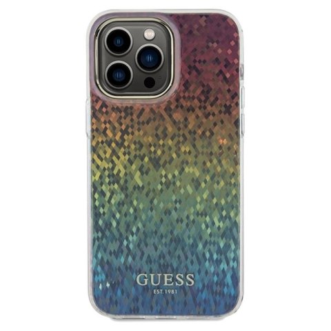 Etui Guess IML Faceted Mirror Disco Iridescent na iPhone 13 Pro Max - wielokolorowe Guess