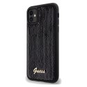 Etui Guess Sequin Script Metal na iPhone 11 / Xr - czarne Guess