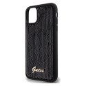 Etui Guess Sequin Script Metal na iPhone 11 / Xr - czarne Guess