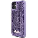 Etui Guess Sequin Script Metal na iPhone 11 / Xr - fioletowe Guess