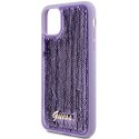 Etui Guess Sequin Script Metal na iPhone 11 / Xr - fioletowe Guess