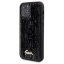 Etui Guess Sequin Script Metal na iPhone 12/12 Pro - czarne Guess