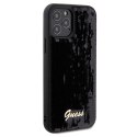 Etui Guess Sequin Script Metal na iPhone 12/12 Pro - czarne Guess