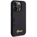 Etui Guess Sequin Script Metal na iPhone 13 Pro / 13 - czarne Guess