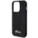 Etui Guess Sequin Script Metal na iPhone 13 Pro / 13 - czarne Guess