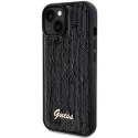 Etui Guess Sequin Script Metal na iPhone 14 / 15 / 13 - czarne Guess