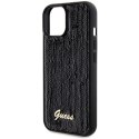 Etui Guess Sequin Script Metal na iPhone 14 / 15 / 13 - czarne Guess