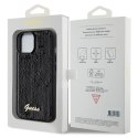Etui Guess Sequin Script Metal na iPhone 14 / 15 / 13 - czarne Guess