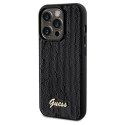 Etui Guess Sequin Script Metal na iPhone 14 Pro Max - czarne Guess