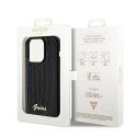 Etui Guess Sequin Script Metal na iPhone 14 Pro Max - czarne Guess