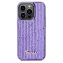 Etui Guess Sequin Script Metal na iPhone 14 Pro Max - fioletowe Guess