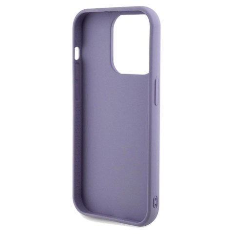 Etui Guess Sequin Script Metal na iPhone 14 Pro Max - fioletowe Guess