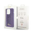 Etui Guess Sequin Script Metal na iPhone 14 Pro Max - fioletowe Guess