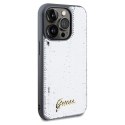 Etui Guess Sequin Script Metal na iPhone 14 Pro Max - srebrne Guess