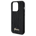 Etui Guess Sequin Script Metal na iPhone 14 Pro - czarne Guess
