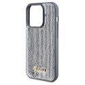 Etui Guess Sequin Script Metal na iPhone 14 Pro - srebrne Guess