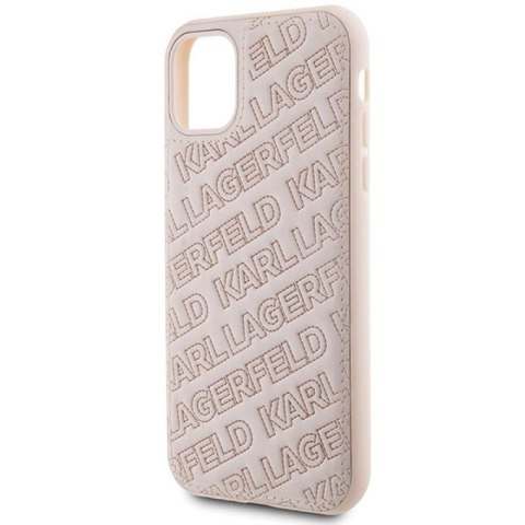 Etui Karl Lagerfeld Quilted K Pattern na iPhone 11 / Xr - różowe Karl Lagerfeld