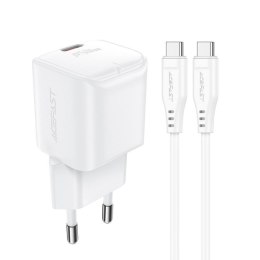 Ładowarka sieciowa Acefast A77 Mini PD 30W GaN + kabel USB-C - biała Acefast