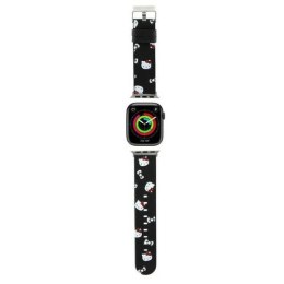 Pasek Hello Kitty Heads & Bows Pattern na Apple Watch 38/40/41mm - czarny Hello Kitty