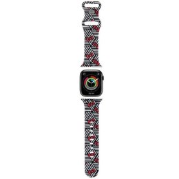 Pasek Hello Kitty Silicone Bows & Stripes na Apple Watch 38/40/41mm - czarny Hello Kitty