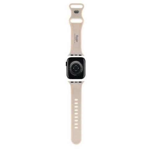 Pasek Hello Kitty Silicone Kitty Head na Apple Watch 38/40/41mm - beżowy Hello Kitty