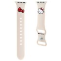 Pasek Hello Kitty Silicone Kitty Head na Apple Watch 38/40/41mm - beżowy Hello Kitty