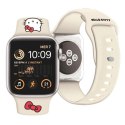 Pasek Hello Kitty Silicone Kitty Head na Apple Watch 38/40/41mm - beżowy Hello Kitty