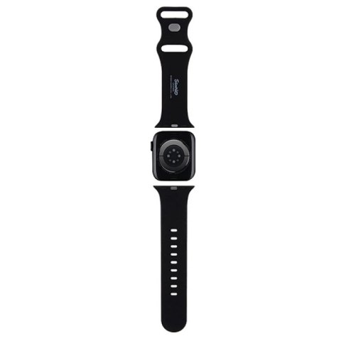 Pasek Hello Kitty Silicone Kitty Head na Apple Watch 38/40/41mm - czarny Hello Kitty
