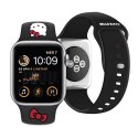 Pasek Hello Kitty Silicone Kitty Head na Apple Watch 38/40/41mm - czarny Hello Kitty