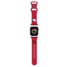 Pasek Hello Kitty Silicone Kitty Head na Apple Watch 38/40/41mm - czerwony Hello Kitty