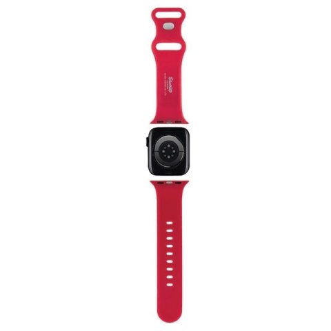 Pasek Hello Kitty Silicone Kitty Head na Apple Watch 38/40/41mm - czerwony Hello Kitty