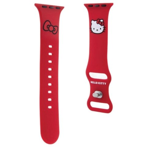 Pasek Hello Kitty Silicone Kitty Head na Apple Watch 38/40/41mm - czerwony Hello Kitty