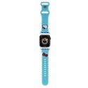 Pasek Hello Kitty Silicone Kitty Head na Apple Watch 38/40/41mm - niebieski Hello Kitty