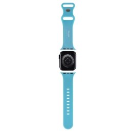 Pasek Hello Kitty Silicone Kitty Head na Apple Watch 38/40/41mm - niebieski Hello Kitty