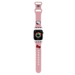 Pasek Hello Kitty Silicone Kitty Head na Apple Watch 38/40/41mm - różowy Hello Kitty