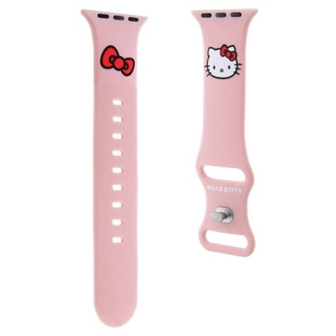Pasek Hello Kitty Silicone Kitty Head na Apple Watch 38/40/41mm - różowy Hello Kitty