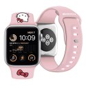 Pasek Hello Kitty Silicone Kitty Head na Apple Watch 38/40/41mm - różowy Hello Kitty