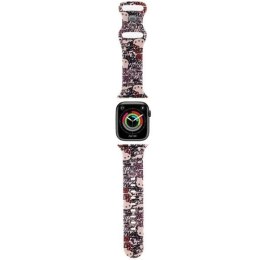 Pasek Hello Kitty Silicone Tags Graffiti na Apple Watch 38/40/41mm - różowy Hello Kitty