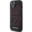 Etui AMG Silicone Large Rhombuses Pattern MagSafe na iPhone 15 Plus / 14 Plus - czarne Mercedes