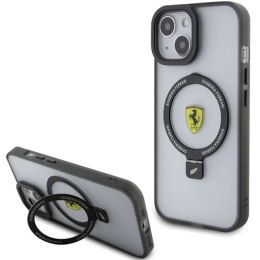Etui Ferrari Ring Stand 2023 Collection MagSafe na iPhone 15 Plus / 14 Plus - czarne Ferrari