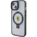 Etui Ferrari Ring Stand 2023 Collection MagSafe na iPhone 15 Plus / 14 Plus - czarne Ferrari