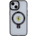 Etui Ferrari Ring Stand 2023 Collection MagSafe na iPhone 15 Plus / 14 Plus - czarne Ferrari