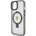 Etui Ferrari Ring Stand 2023 Collection MagSafe na iPhone 15 Plus / 14 Plus - czarne Ferrari
